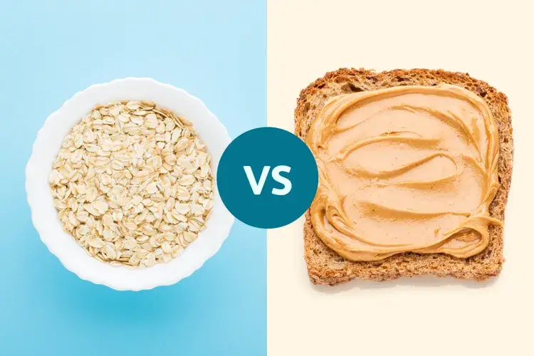 Peanut Butter Toast vs Oatmeal