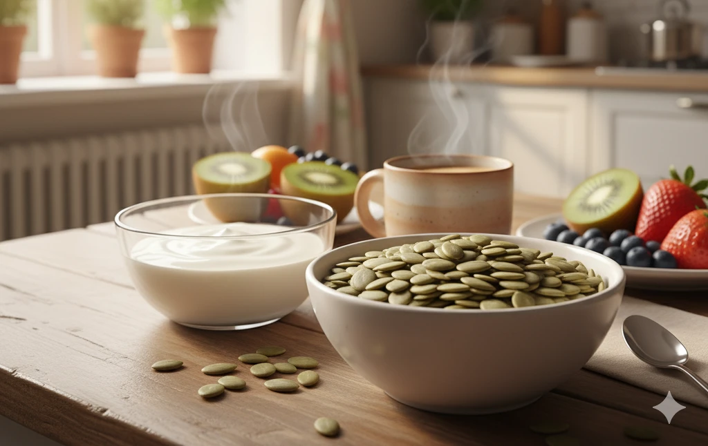 Best time to eat pumpkin seeds in the morning for energy