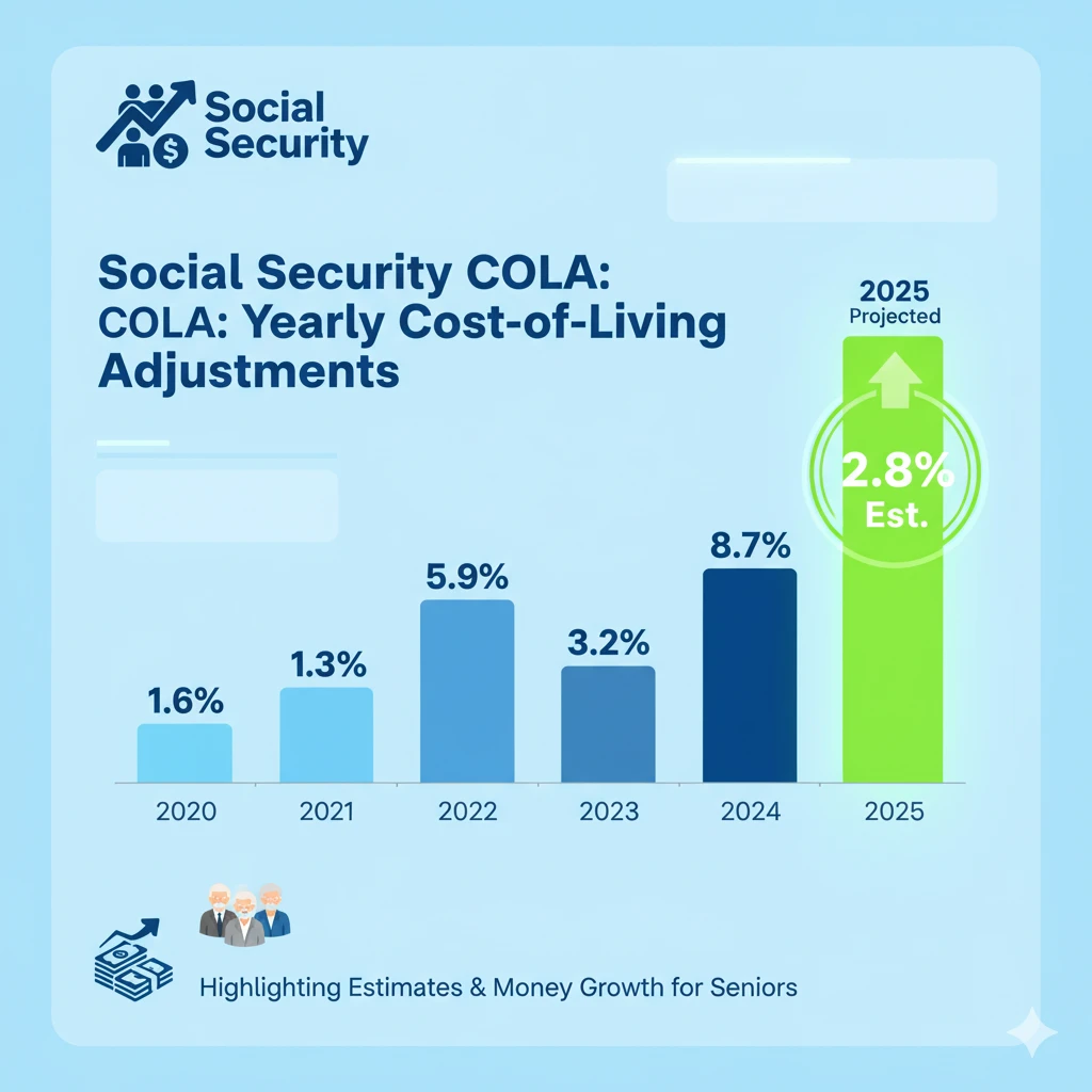 Social Security COLA 2026 increase comparison chart