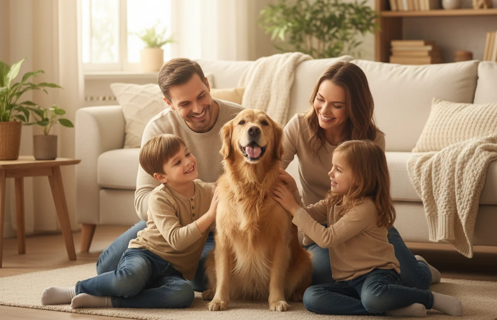 Golden Retriever family-friendly dog breed for Indian homes