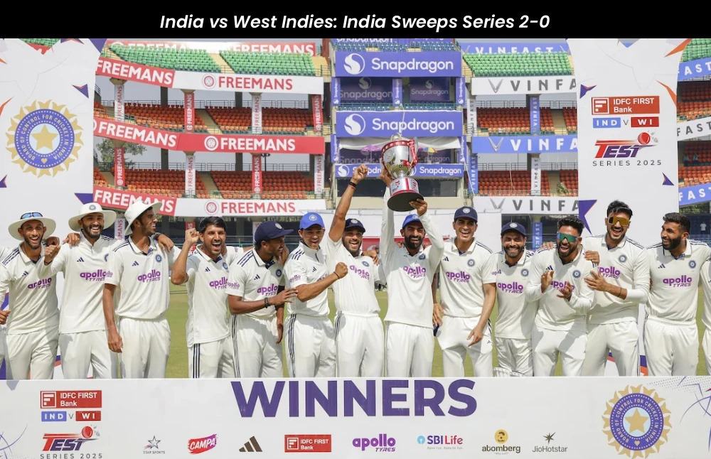 India vs West Indies: India Sweeps Series 2-0