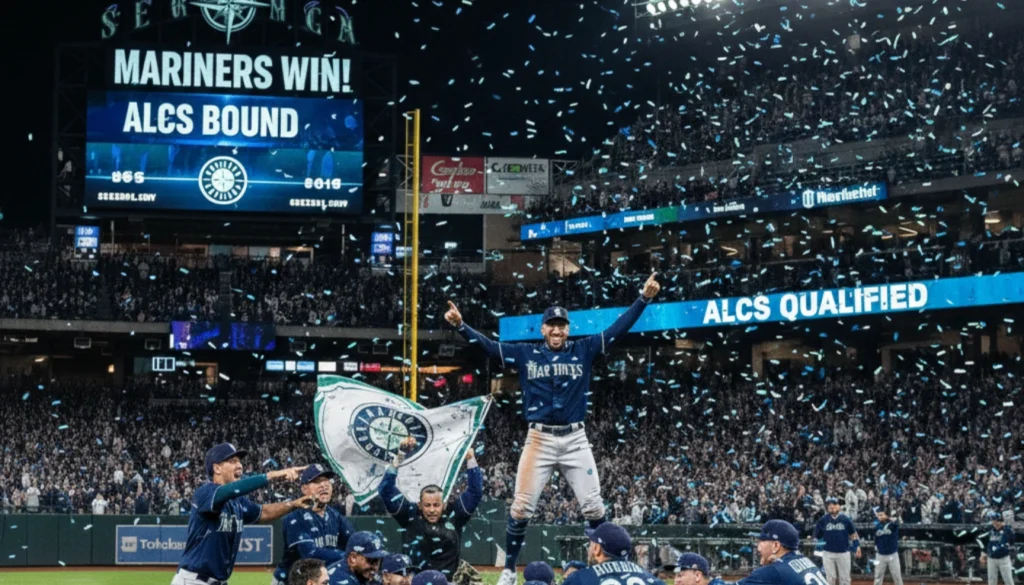 Mariners advance to ALCS celebration