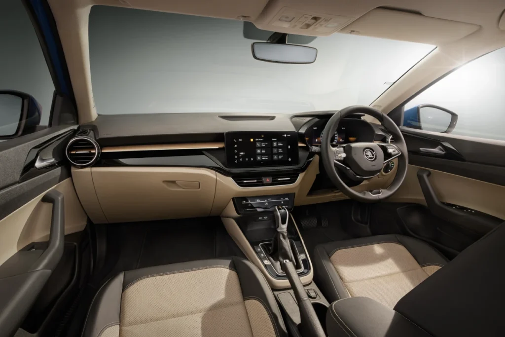 Skoda Slavia 2025 interior design