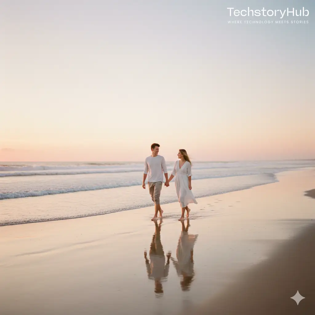 Beach Walk Hand-in-Hand-techstoryhub