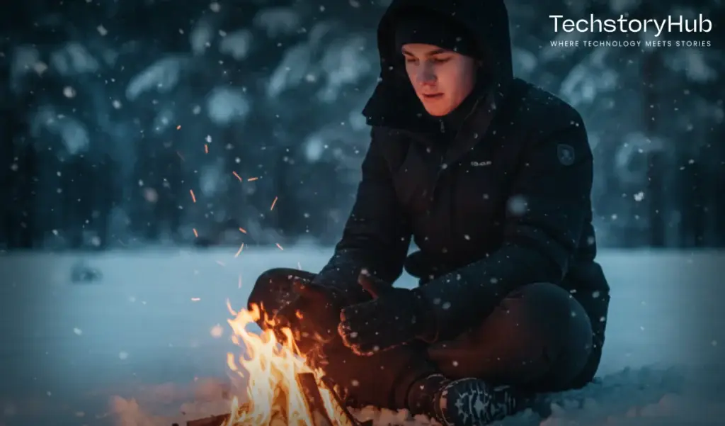 Campfire in the Snow - Gemini Nano Banana