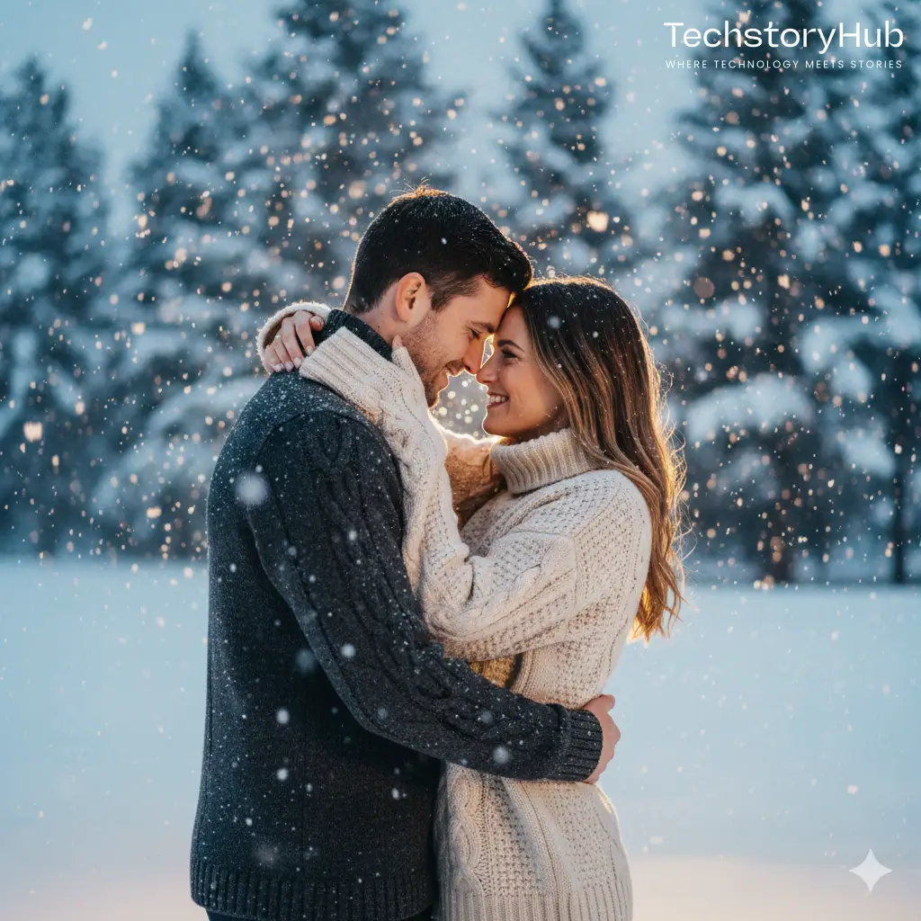 Winter Snowfall Hug-techstoryhub