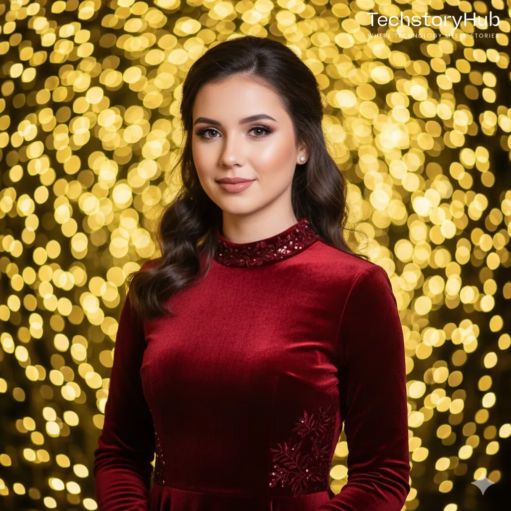 Elegant Christmas Portrait (Studio Look)