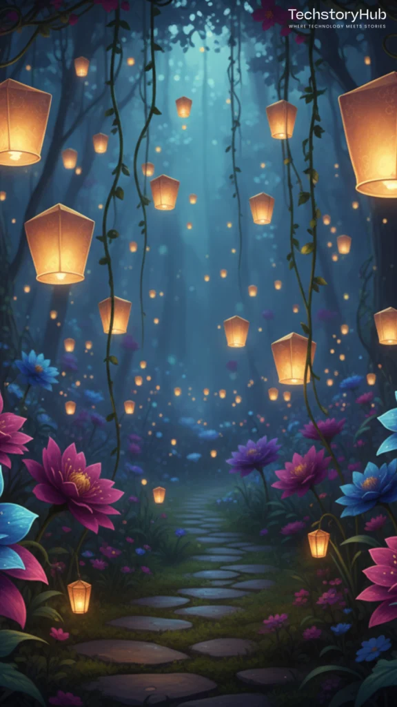 Floating Lantern Garden - techstoryhub