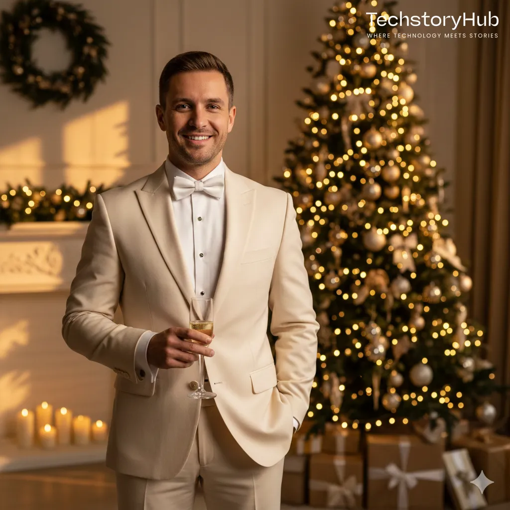 Luxury Christmas Suit – Indoor Tree Shoot