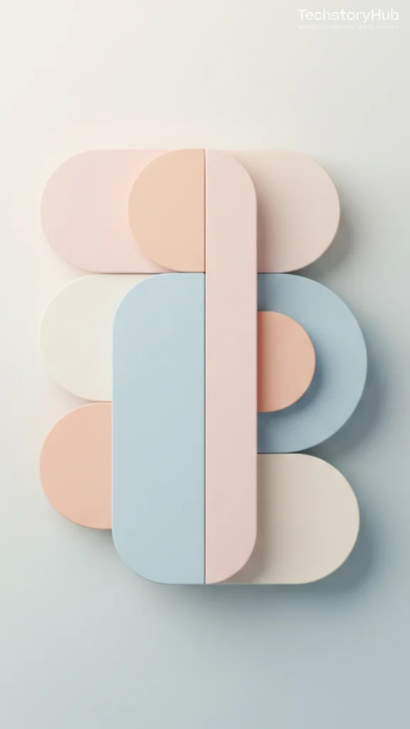 Minimal Pastel Shapes